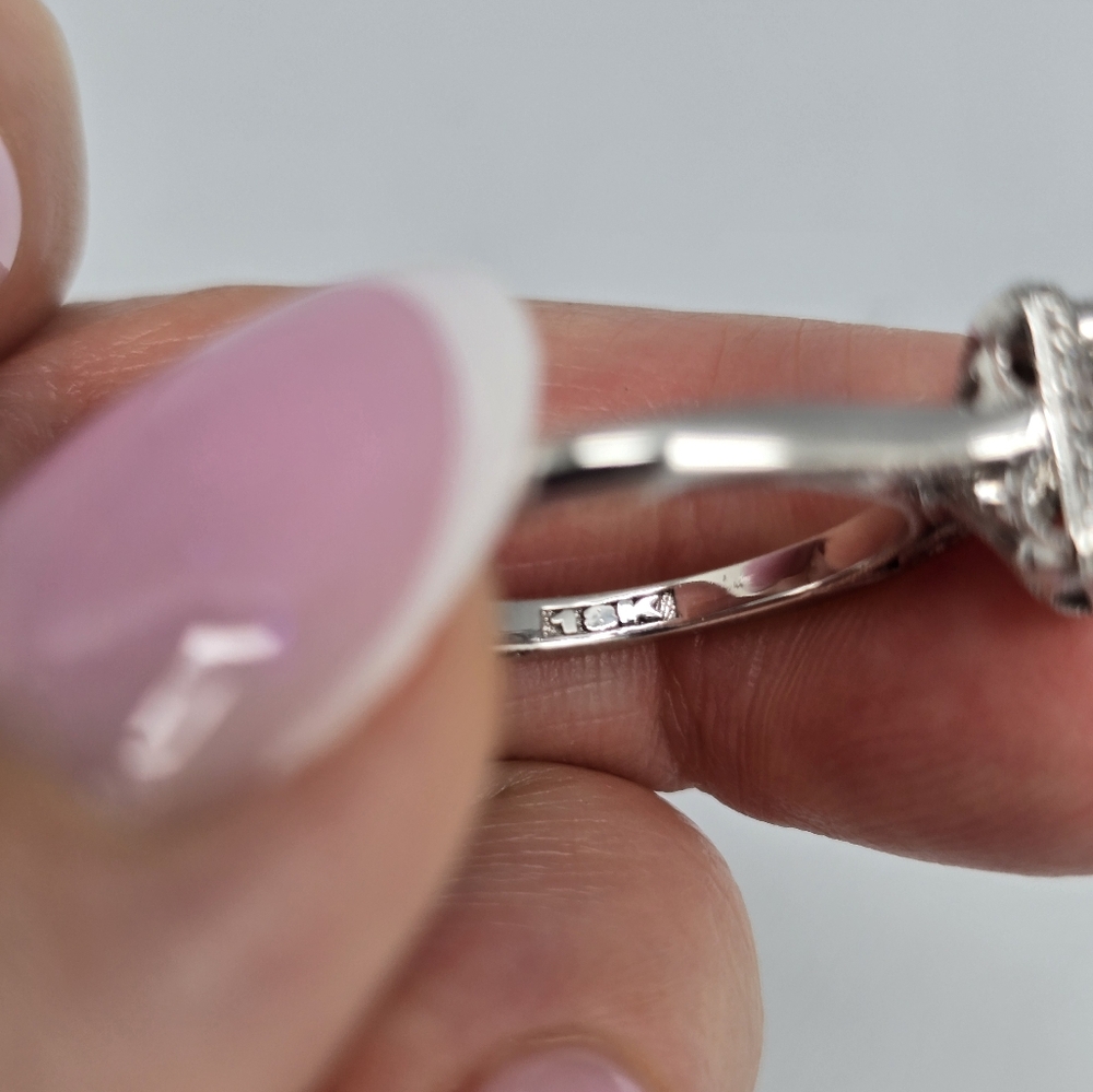 $4790 Simply TACORI 18K White Gold 1 Ct Center Lab Grown IGI Cert Diamond Ring 7 - Picture 9 of 14